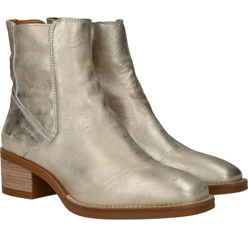 Piedi Nudi Enkellaarsjes Goud Dames