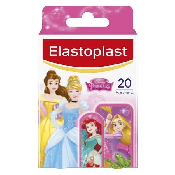 Curativos infantis Elastoplast Princesas da Disney, 20 unidades