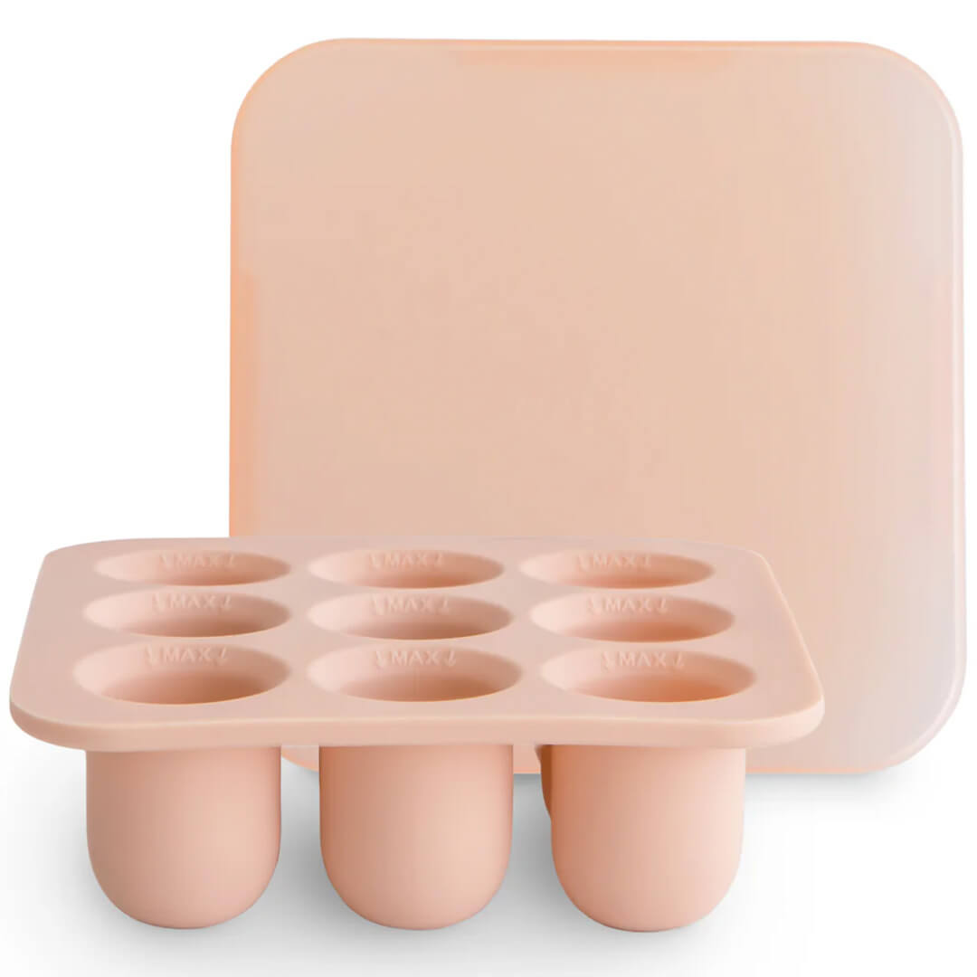 Mushie invriesvorm voor fruitspeen - blush