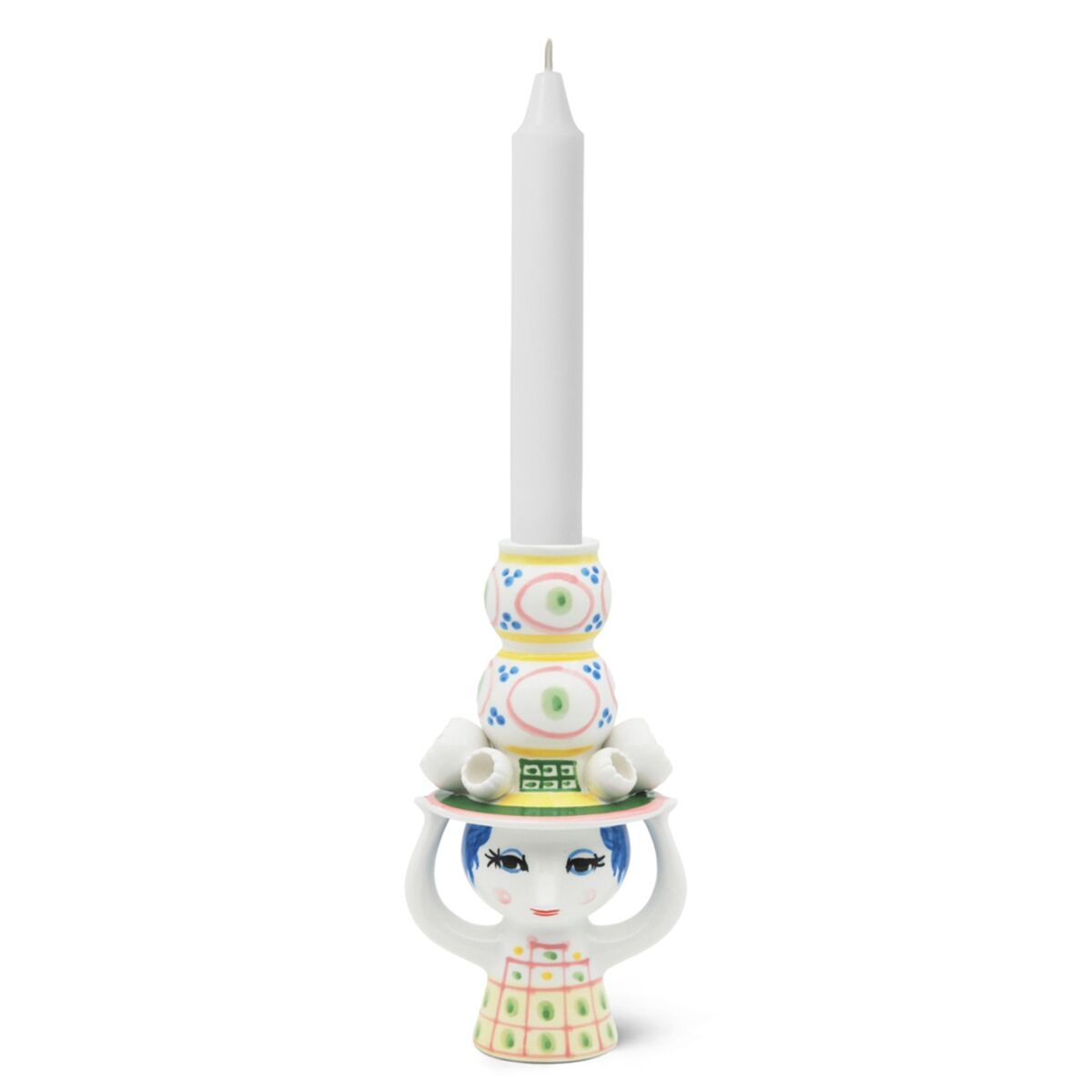 Lady with hat lysestake 16 cm, rosa