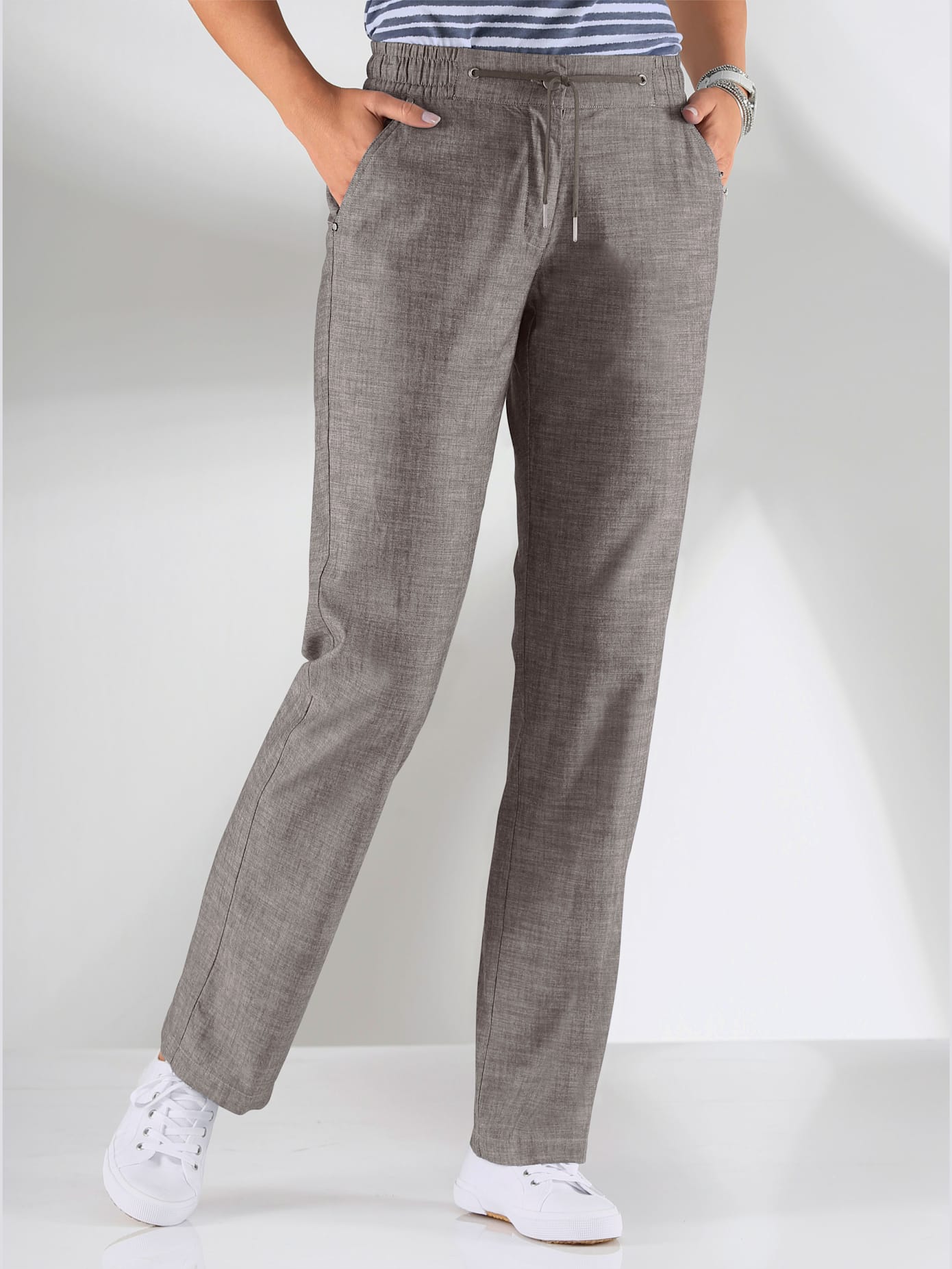 Pantalon coupe sportive ceinture élastique
