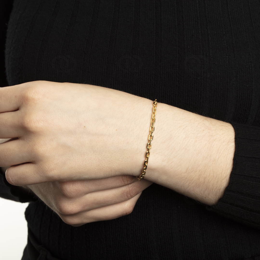 Ankerarmband 750/18 K Gelbgold 3.6mm 19cm