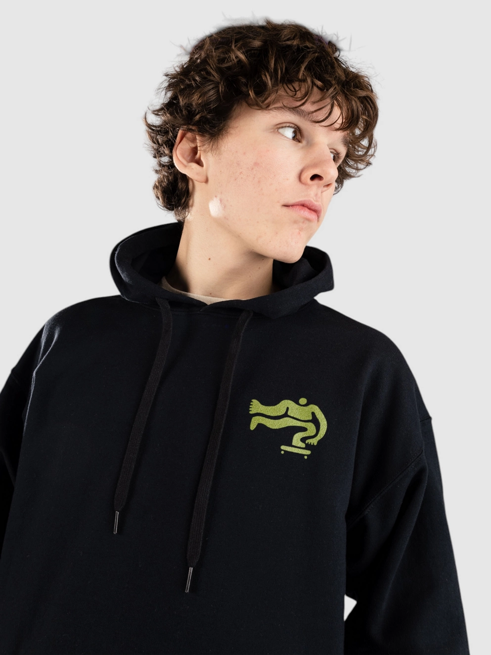Autumn Headwear Roll Hoodie black