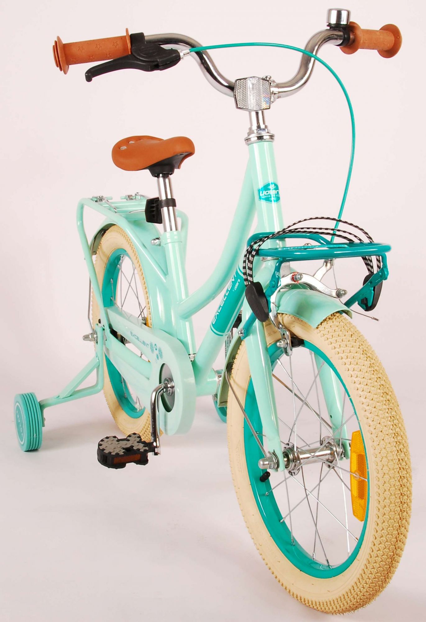 TPFSports Excellent Kinderfahrrad - Mädchen - 16 Zoll - Rücktritt + Handbremse - Grün