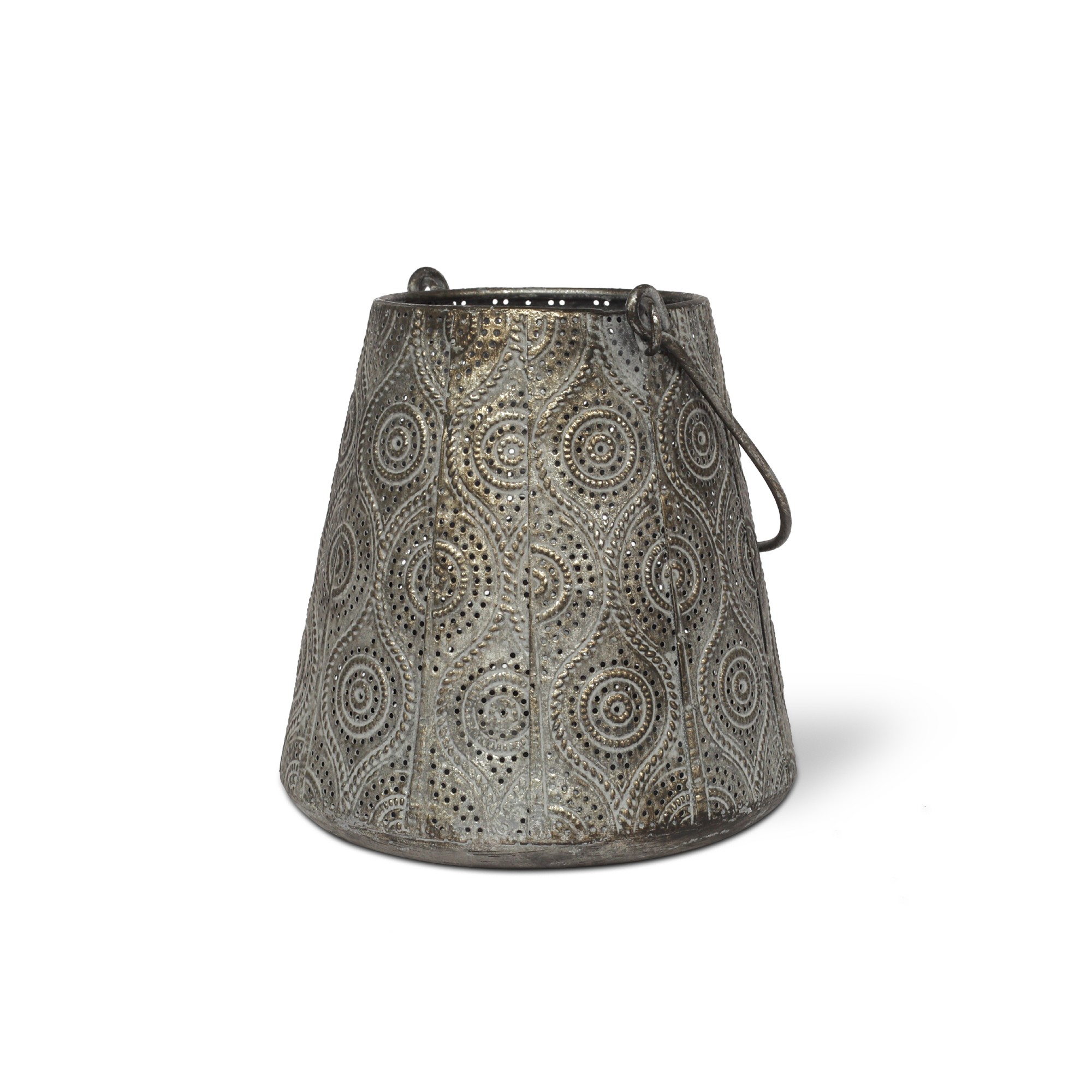 Windlicht 'Topasse', aus Metall, Ø 15 cm, H 15,5 cm von fischer's lagerhaus