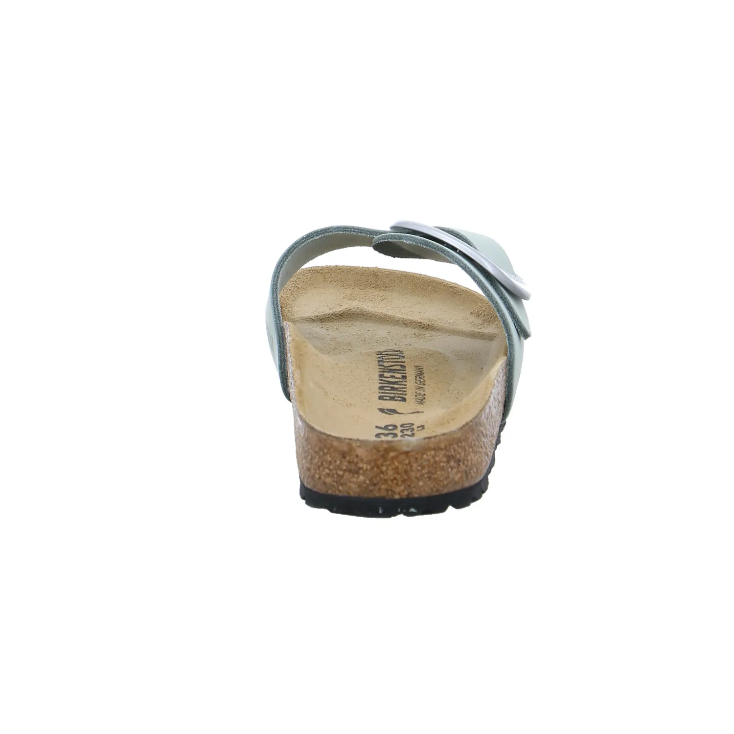 BIRKENSTOCK Bio-Fussbett Grün Leder
