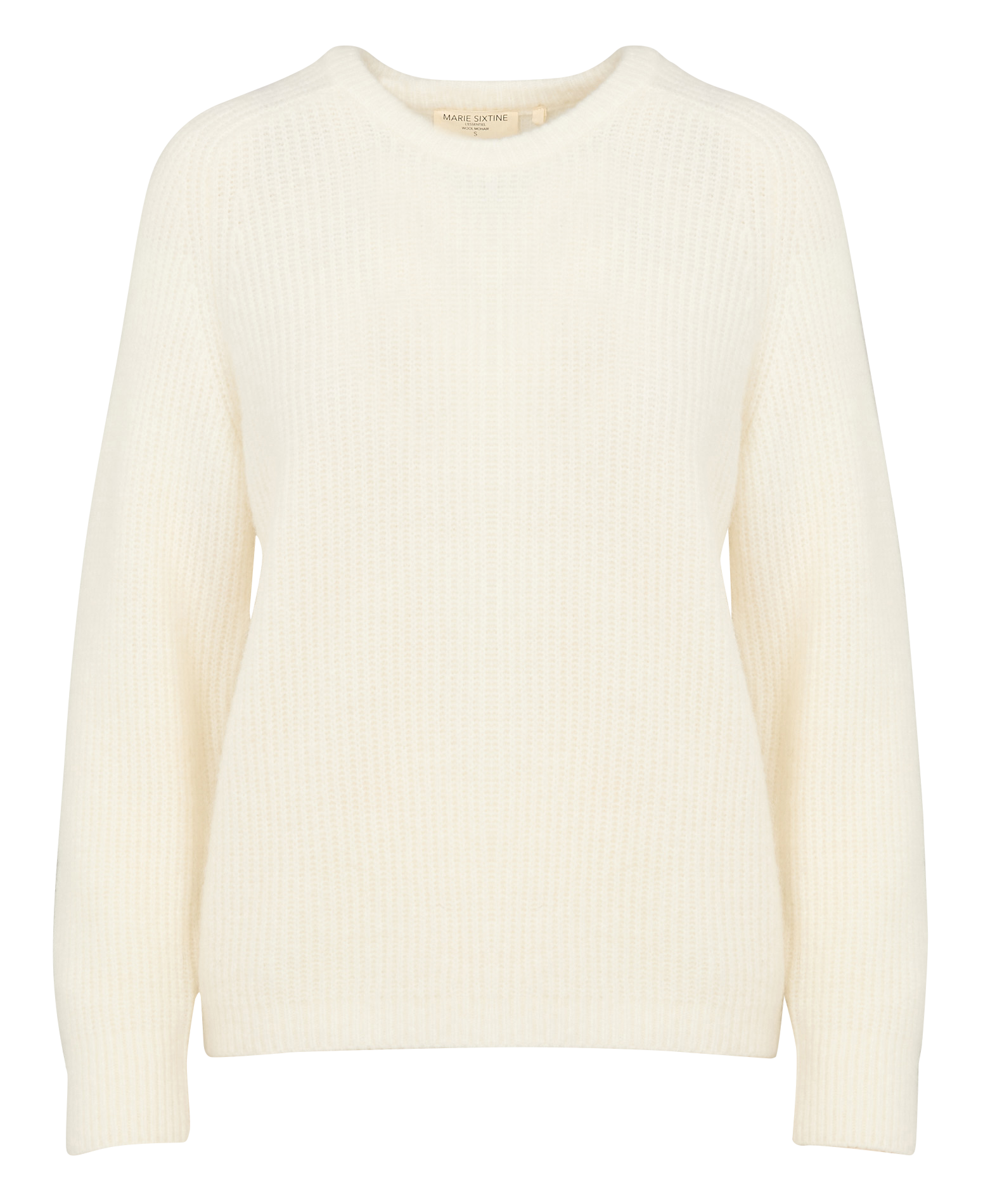 ELORA - Pull droit col rond | Blanc