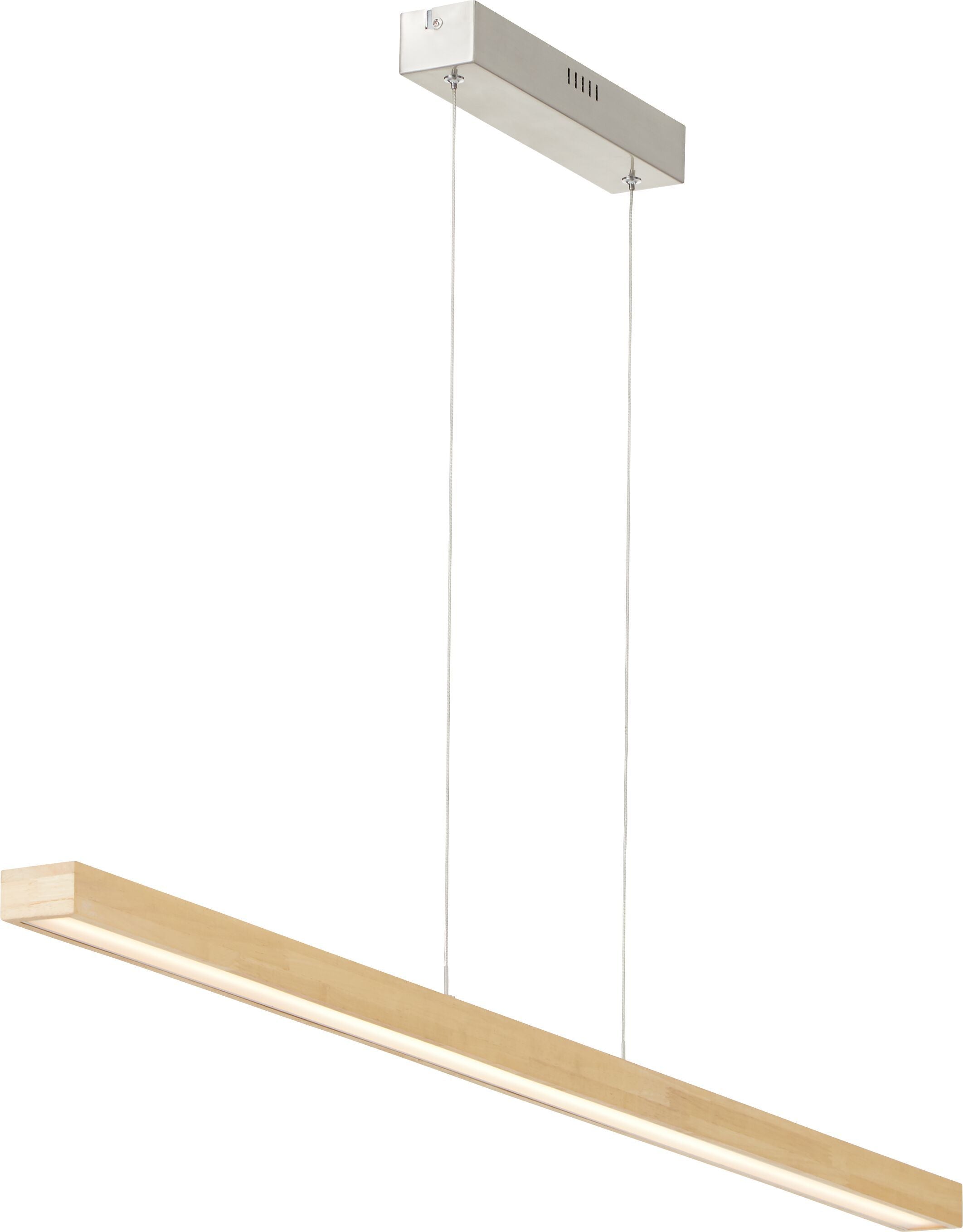 NICOLA Hängeleuchte - Natur / B: 124.0 cm x T: 5.2 cm x H: 150.0 cm