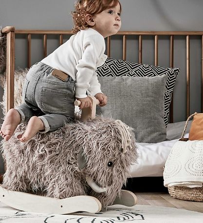 Kids Concept Schaukelpferd - Mammut - Grau