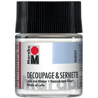 vernis & colle pour serviettes, brillant, 50 ml, dans