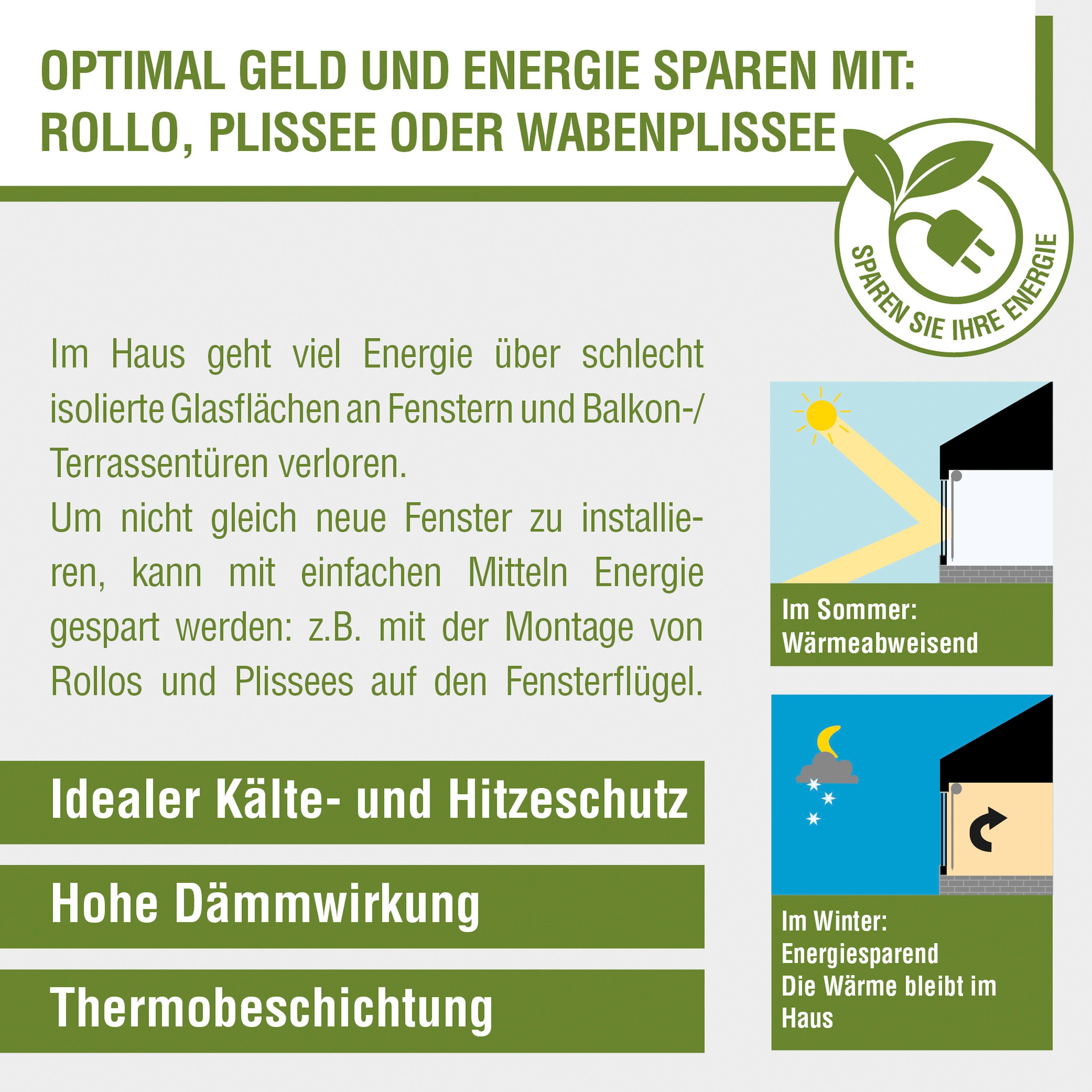 GOODproduct Seitenzugrollo »Thermo Klemmrollo Energiesparend« energiesparend ohne Bohren freihängend abdunkelnd mit Thermobeschichtung