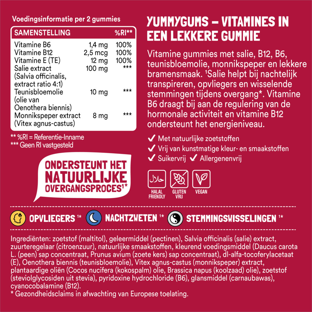 2x Yummygums Menopause 60 gummies
