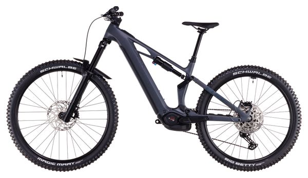 VTT Électrique Tout-Suspendu Cube Stereo Hybrid One77 HPC Race 800 Shimano Deore 12V 800 Wh 29''/27.5'' Gris Slap 2025