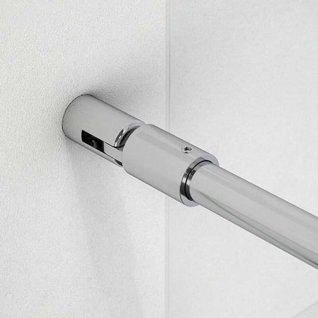 Zircon Comfort Douchecabine | 80x75 cm Chroom Helder glas Draaideur Rechthoek