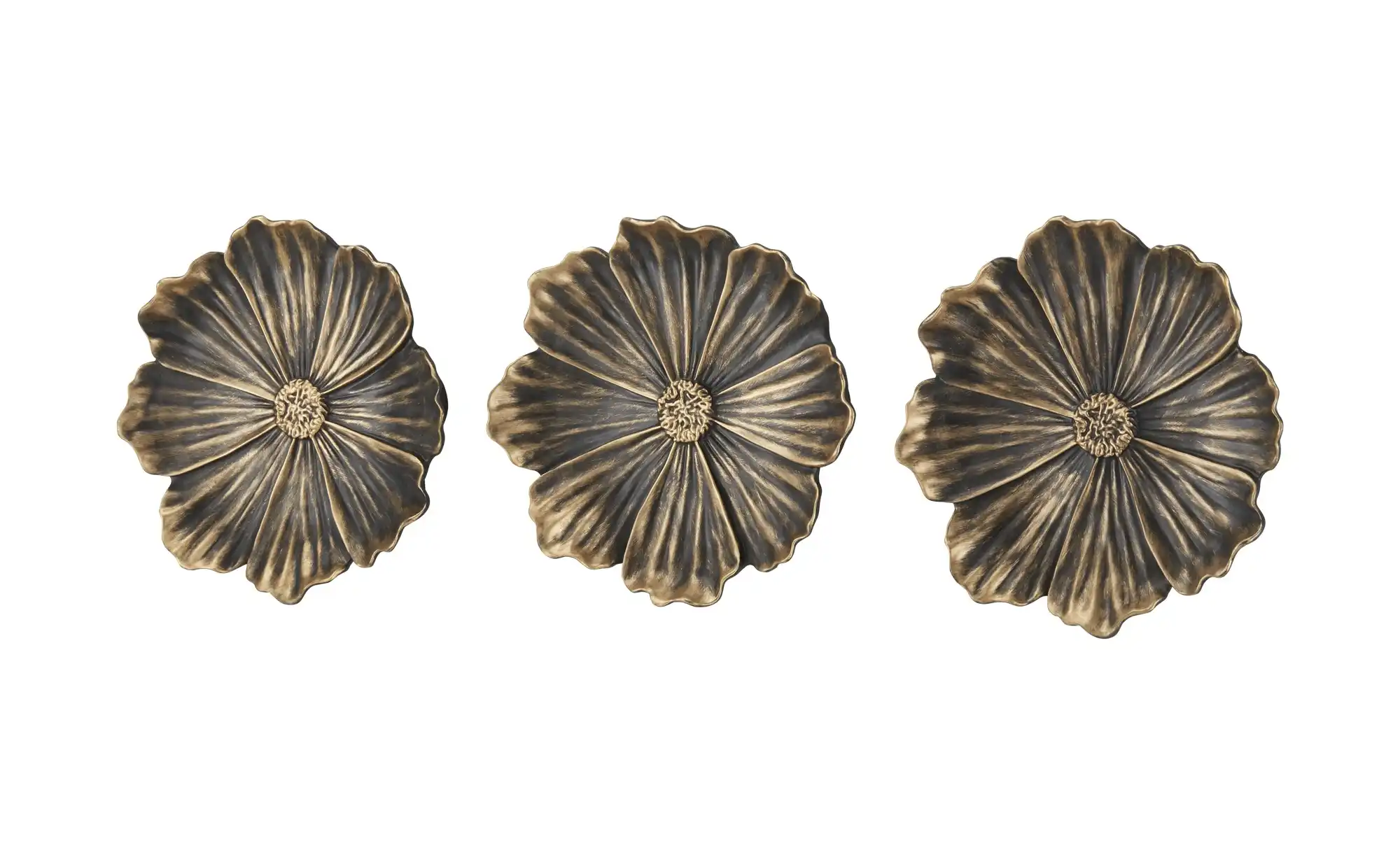 HOME STORY Wanddekoration Blume, 3er Set