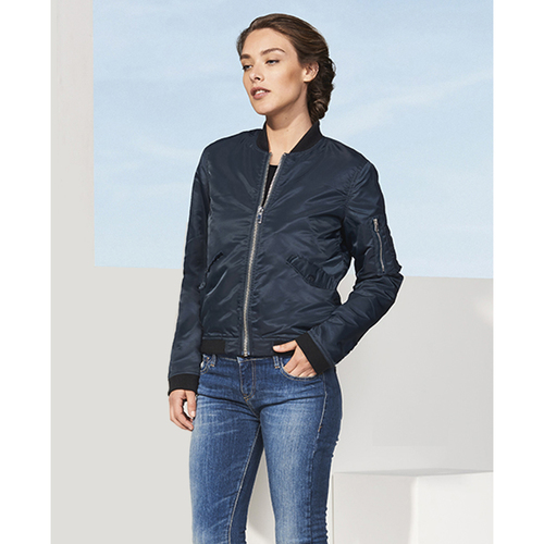 Sols - REBEL BOMBER WOMEN Negro