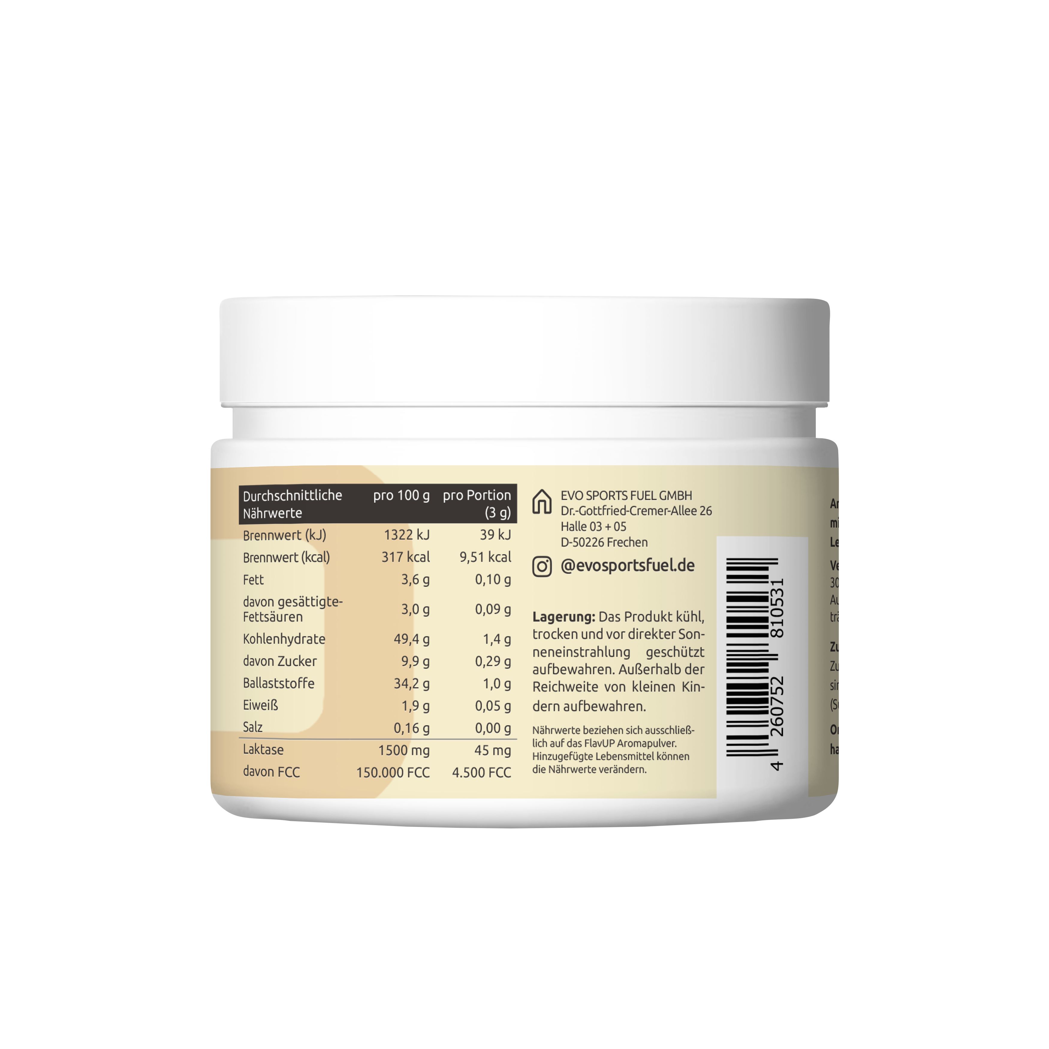 EVO FLAVUP LEMON-CHEESECAKE AROMAPULVER