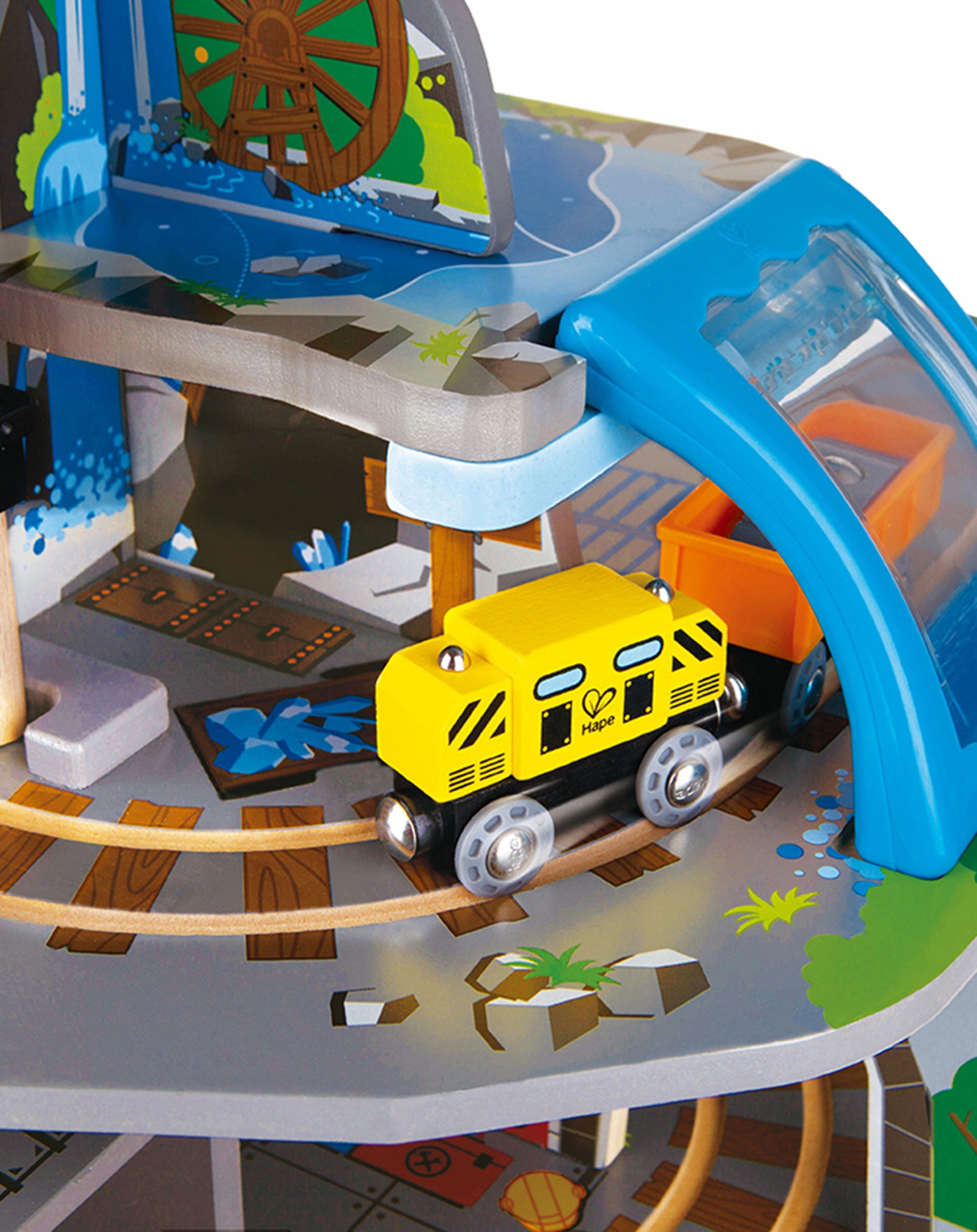 Eisenbahn-Set RIESIGE BERGMINE 34-teilig
