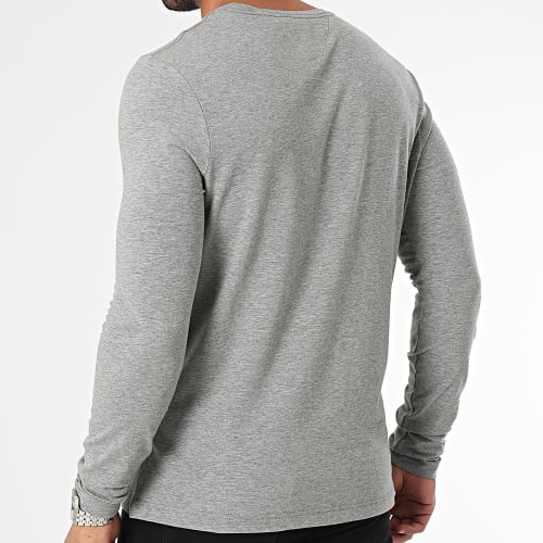 Tee Shirt Manches Longues Stretch Slim 0804 Gris Chiné