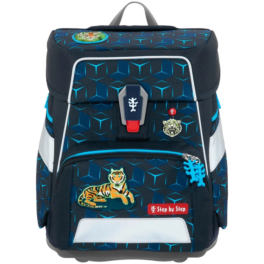 Step by Space Shine - Schulranzen Set 5tlg. Tiger Night Kimba