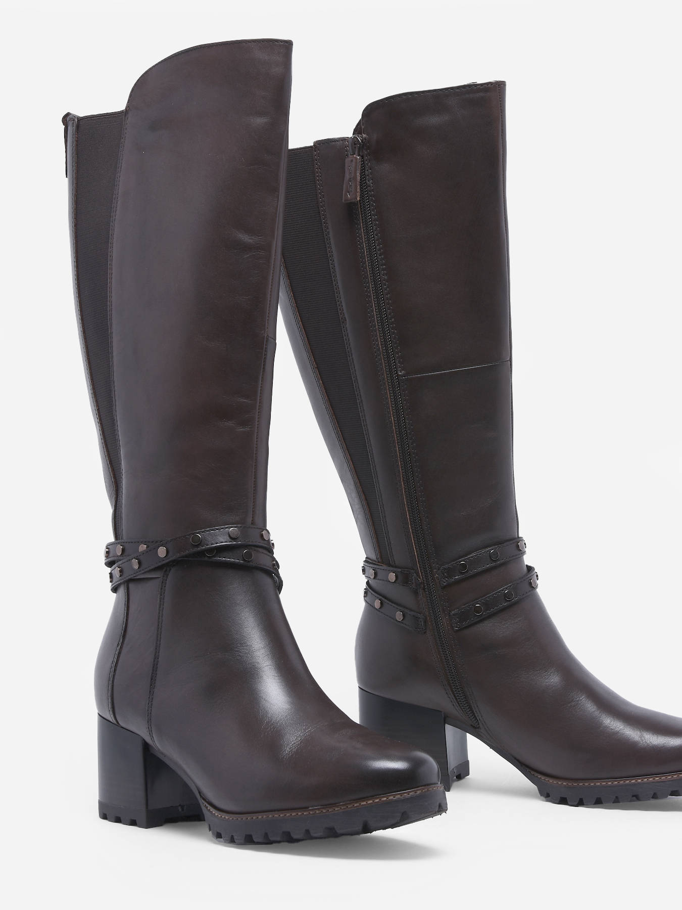 Bottes  talon en cuir en cuir TAMARIS
