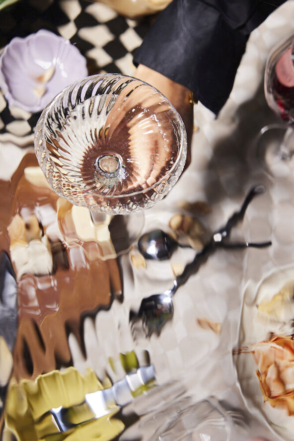 BYON Champagne saucer Opacity 2pcs/set Clear