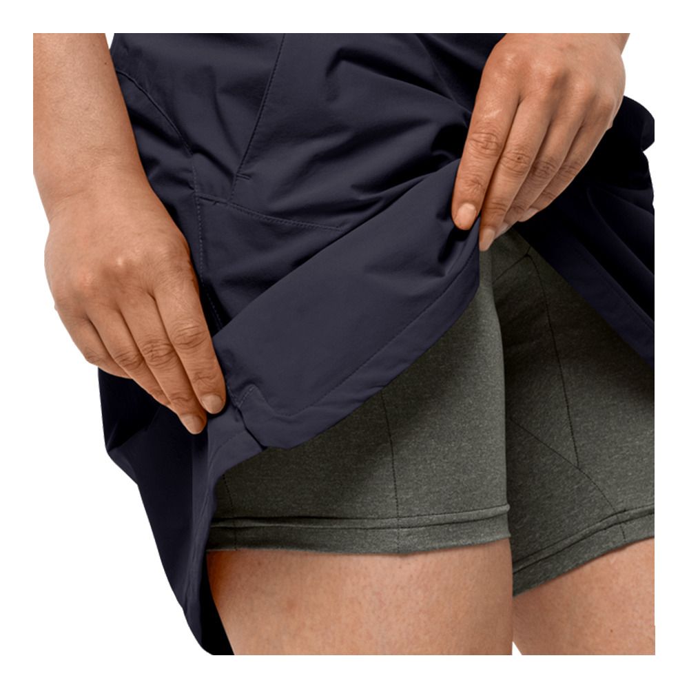 Jack Wolfskin HILLTOP TRAIL - Jupe-short Femme graphite
