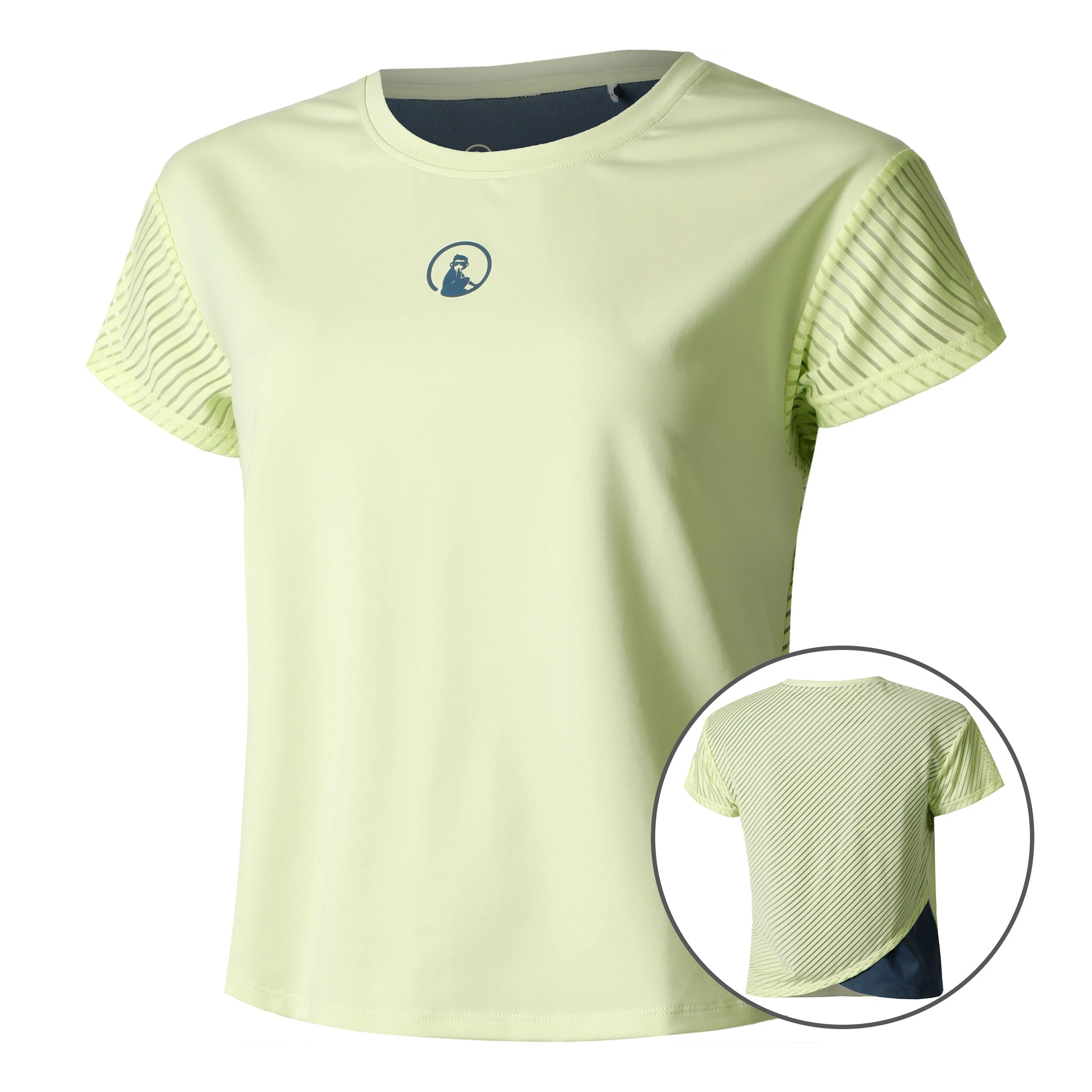 Quiet Please Perspectives Cross T-shirt Femmes - Jaune Lemon