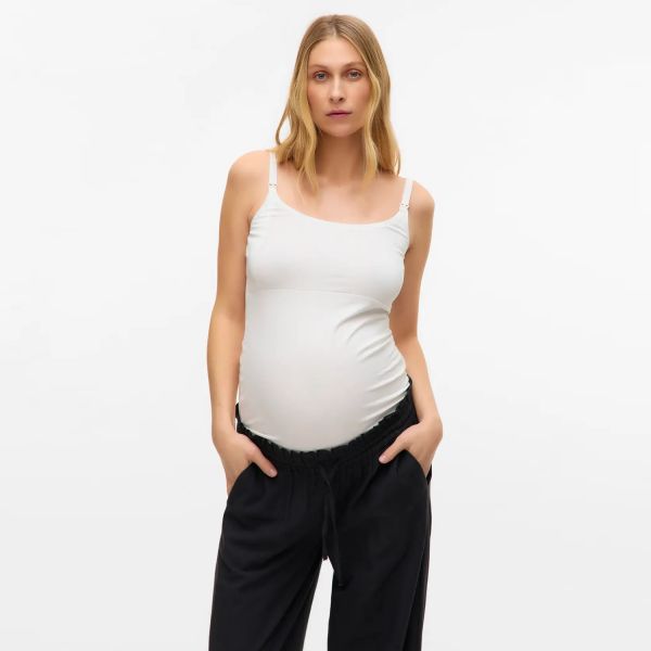MAMA.LICIOUS Zwangerschapstop - Kerrie - 2-Pack - Maat XS - Black/Snow White