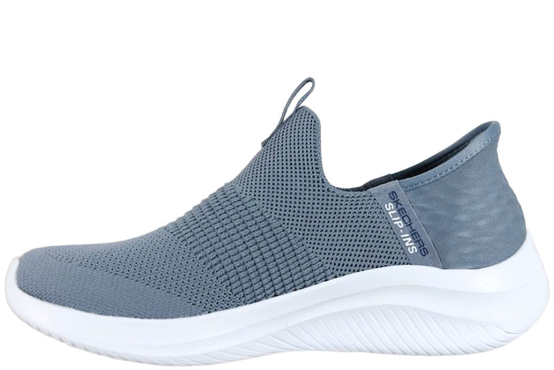 SKECHERS ULTRA FLEX 3.0 COZY STREAK GREY BLUE SNEAKERS