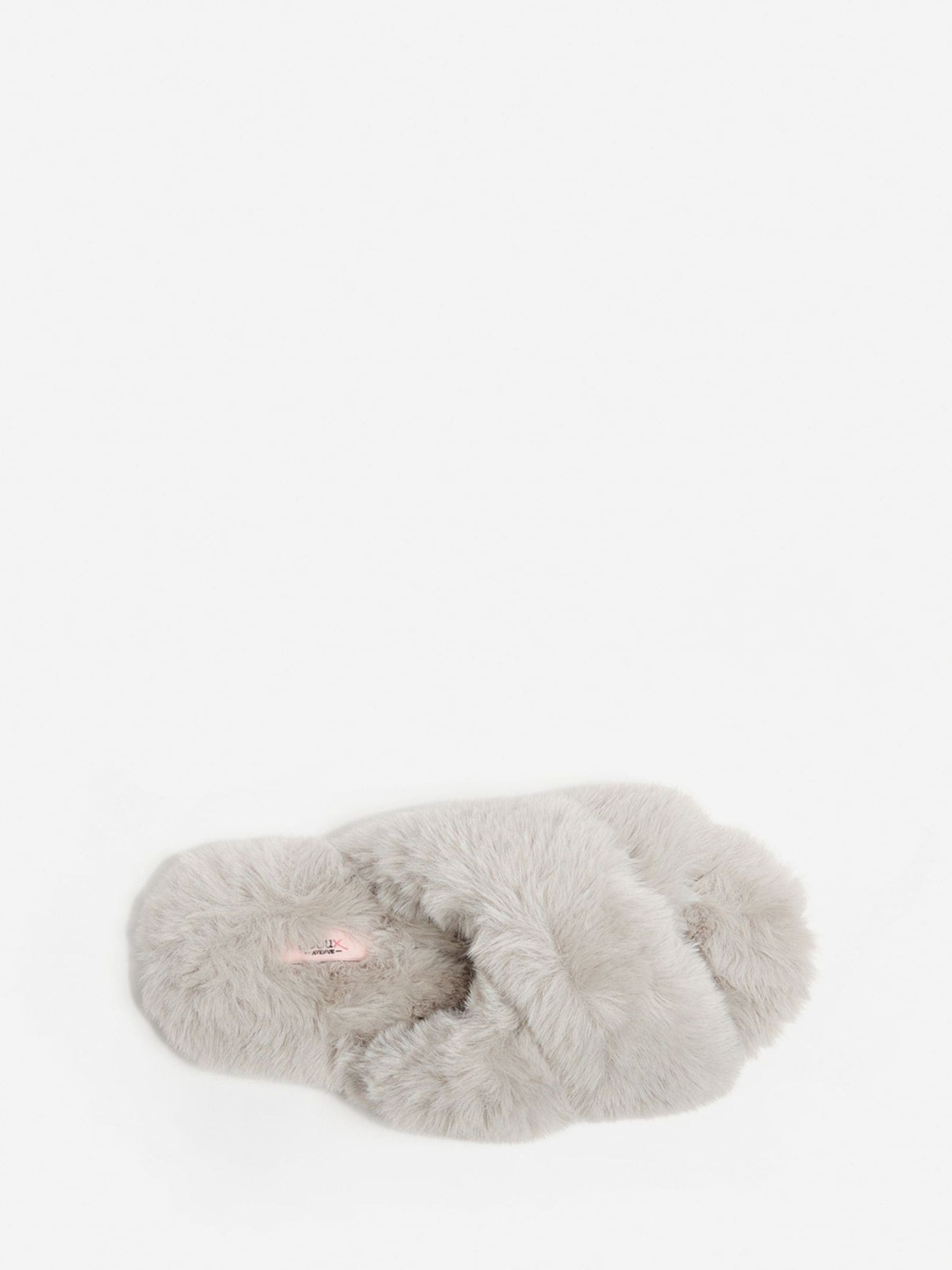 Lichtgrijs - Boux Avenue Cross Band Slippers