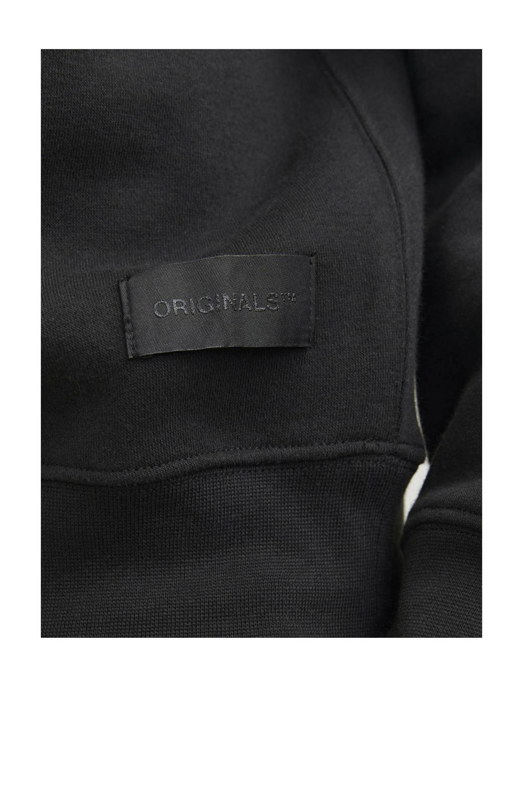 JACK & JONES sweater JORBROOKLYN met backprint zwart