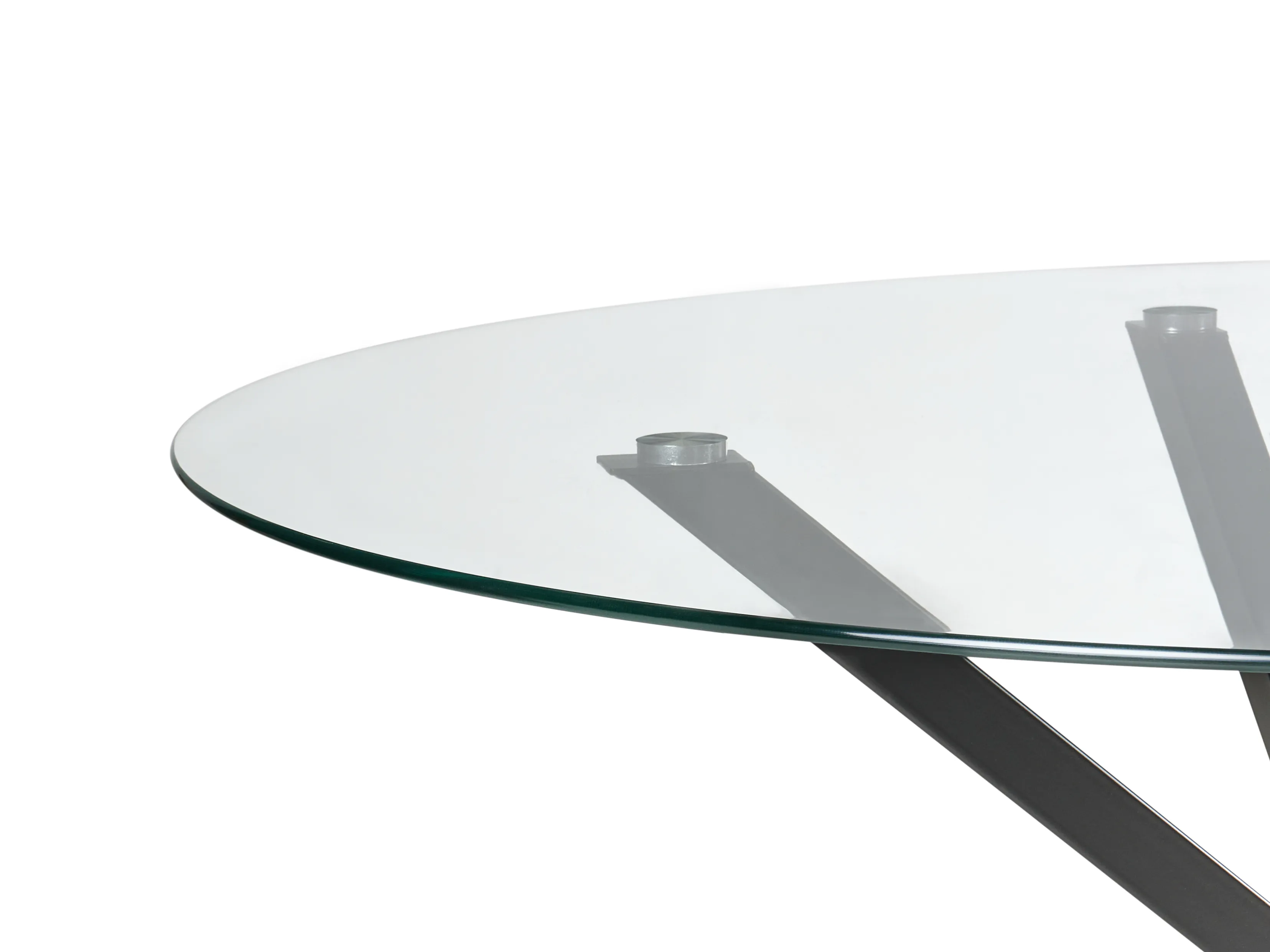Eettafel MESTON Zwart 120 cm Veiligheidsglas 120 cm