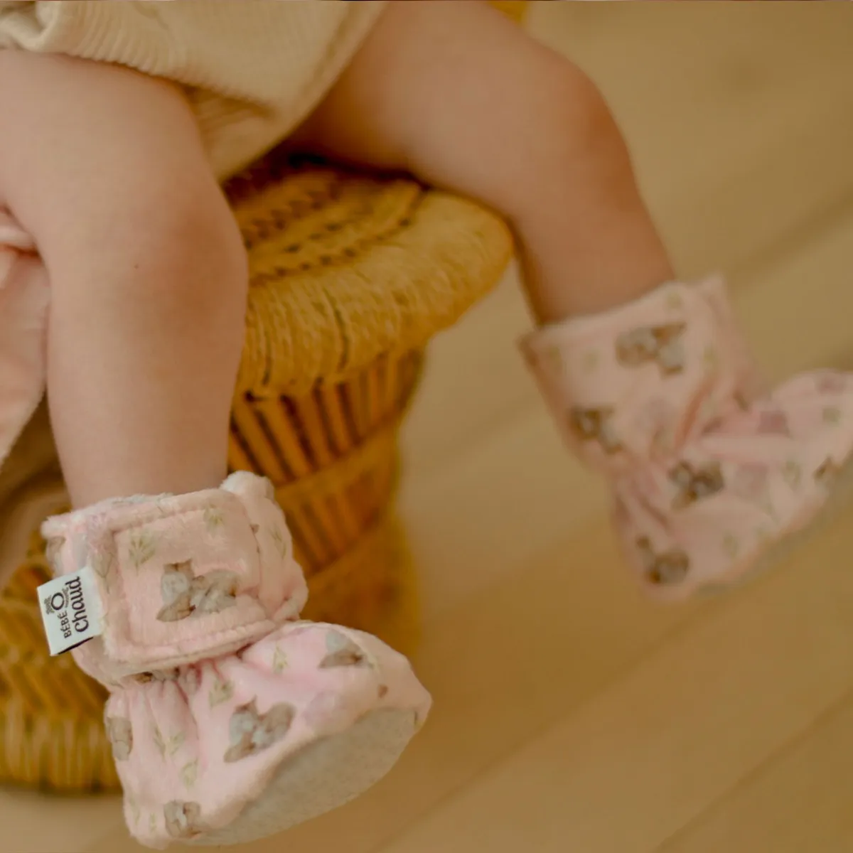 Bébé Ô Chaud Pantoufles Velux Cerf 6-18mois