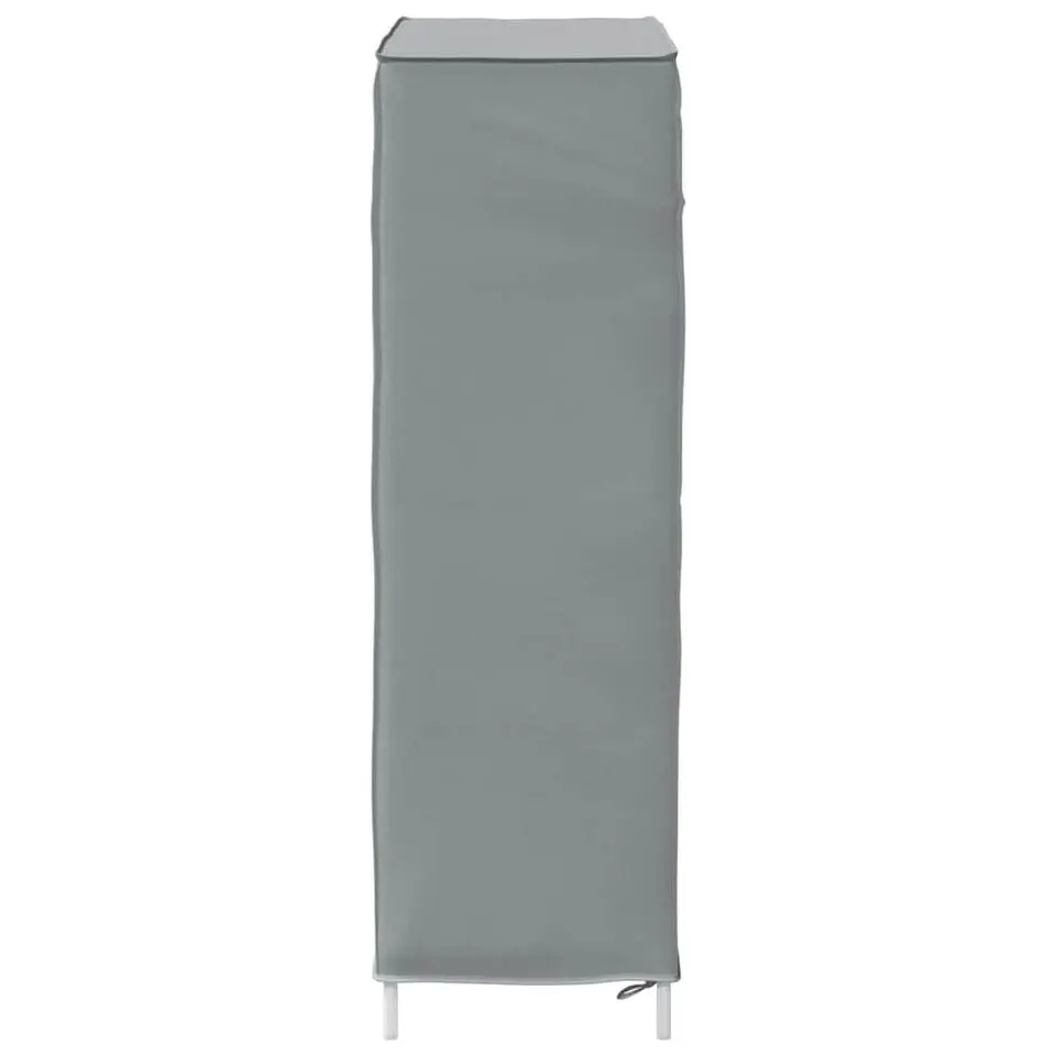 vidaXL - 4-laags Schoenenkast 8 paar grijs - Stof - 60,5x30x97 cm