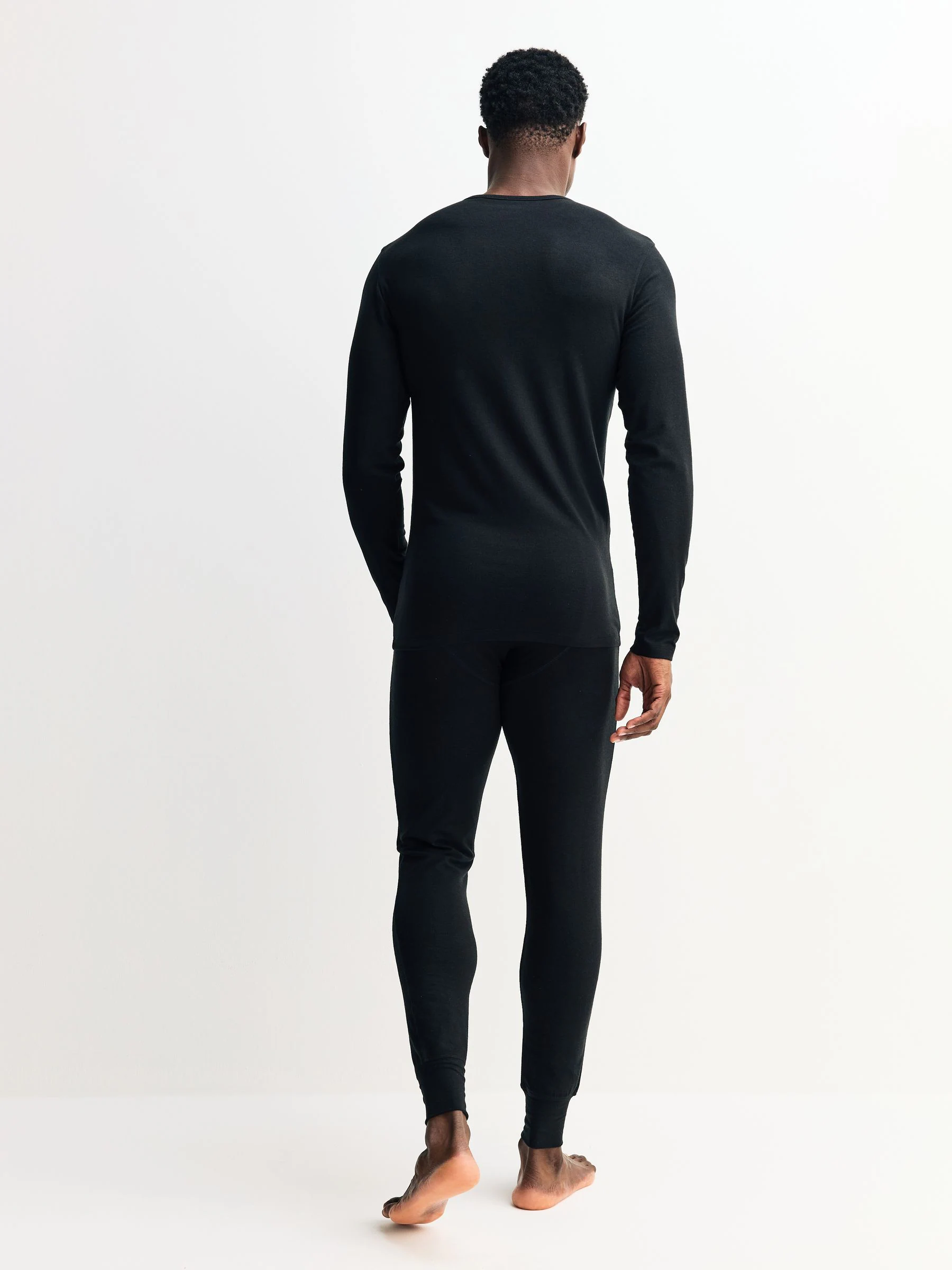 Zwart - Thermogen Long Sleeve Top and Leggings Set