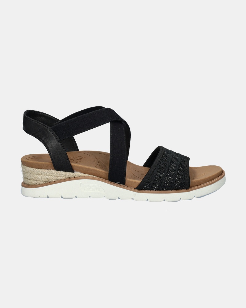 Skechers Beach Kiss Arch Fit Sandalen  - zwart
