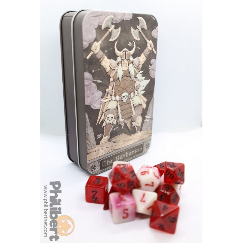 Set de Dés JDR de Classe (Pathfinder and 5E) : Barbare