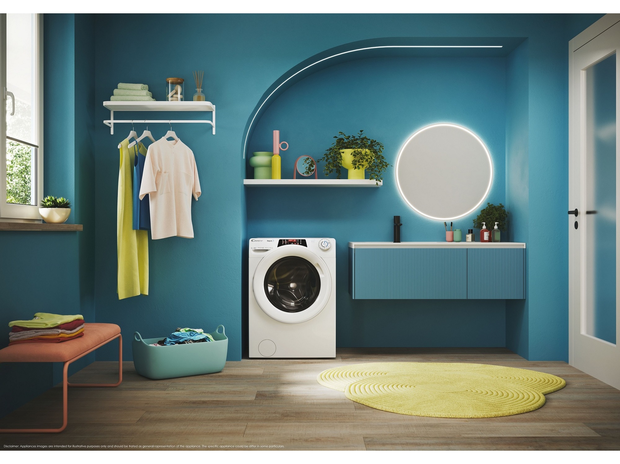 MÁQUINA DE LAVAR E SECAR ROUPA CANDY ROW4964DWMT/1-S A LAVA 9KG SECA 6KG