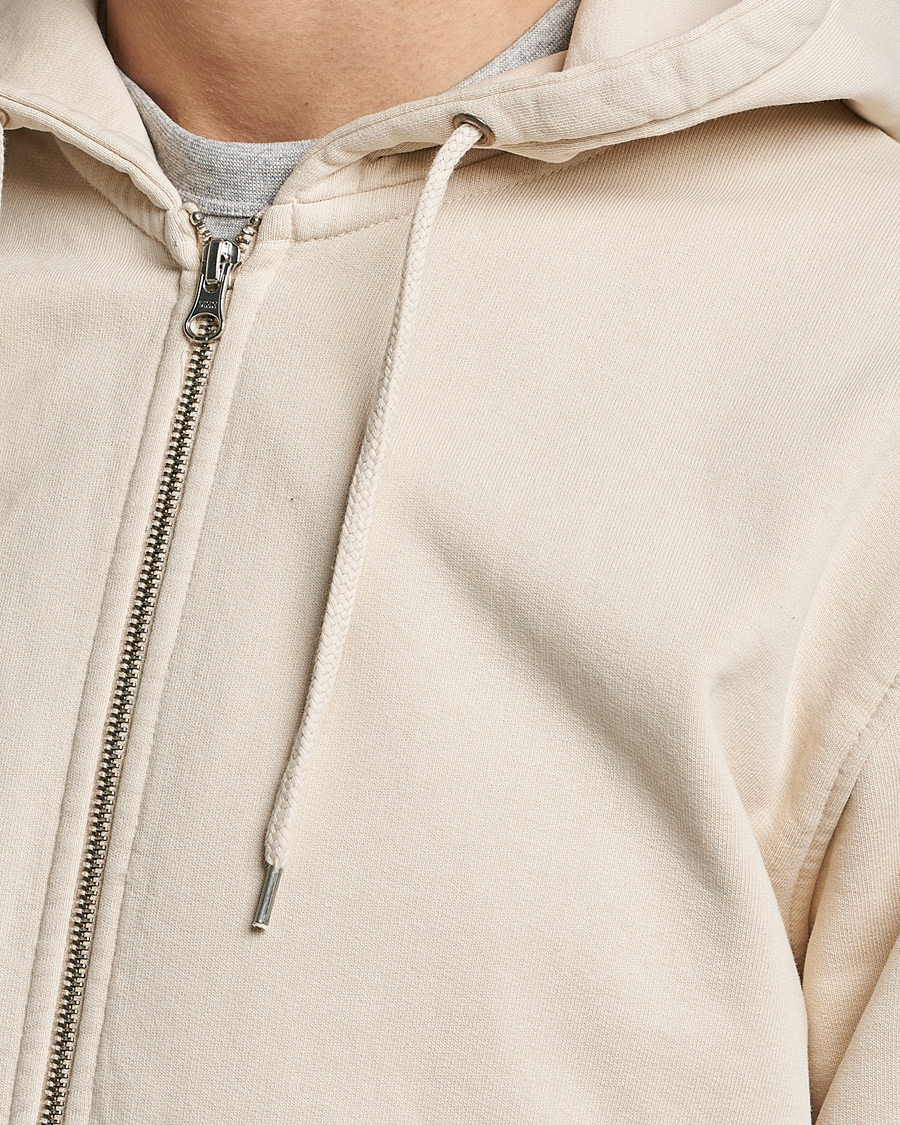 Colorful Standard Classic Organic Full Zip Hood Ivory White