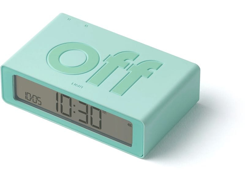 Lexon Digitalwecker Flip Mini Mint Mini LCD-Wecker mit Umkehrfunktion (On/Off)