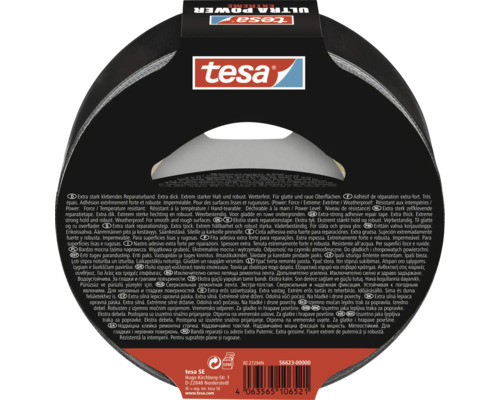 tesa Ultra Power Extreme plakband, zwart, 50 mm x 25 m