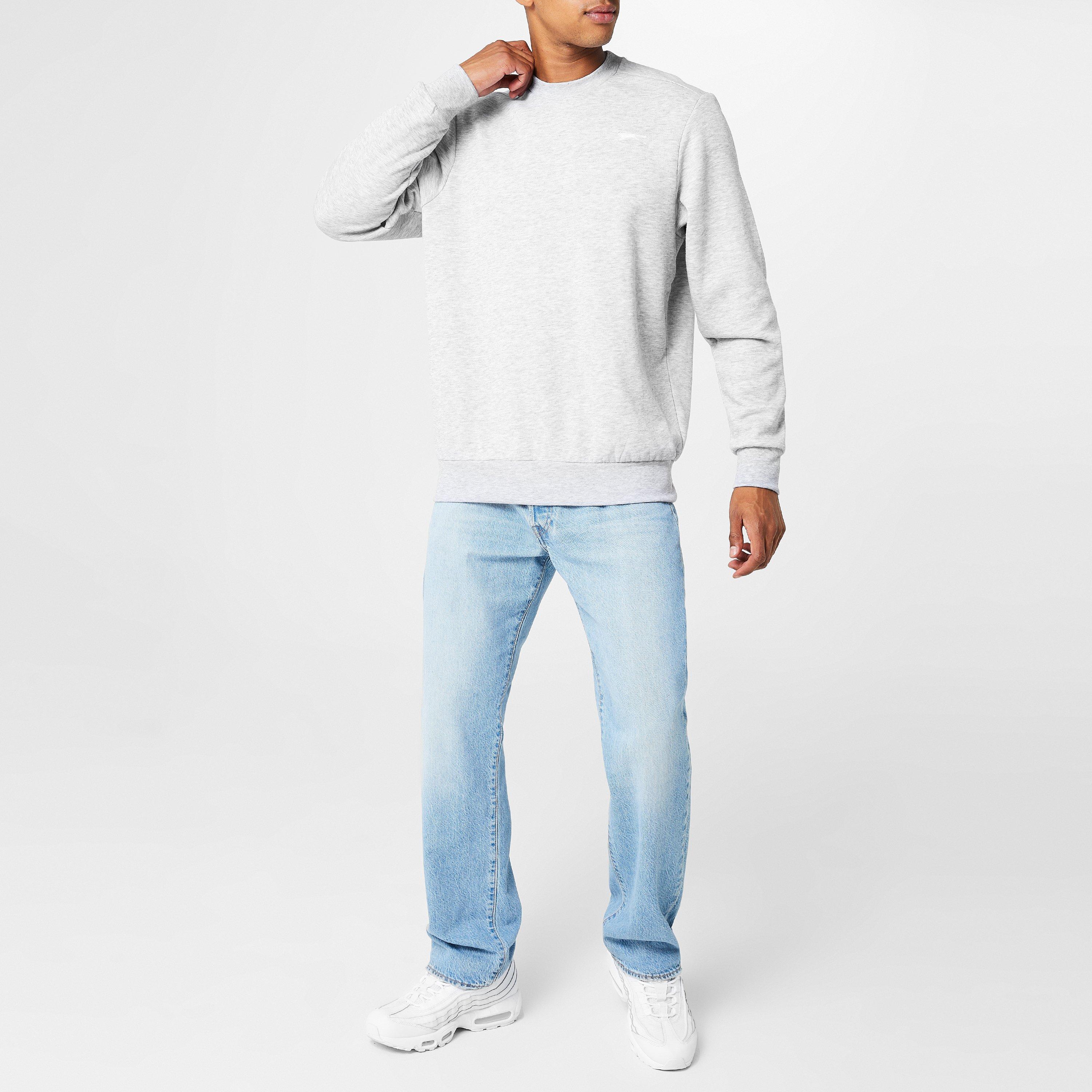 Slazenger Fleece Crew Sweater Mens