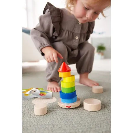 HABA 305403 Stapelspiel Wackelturm