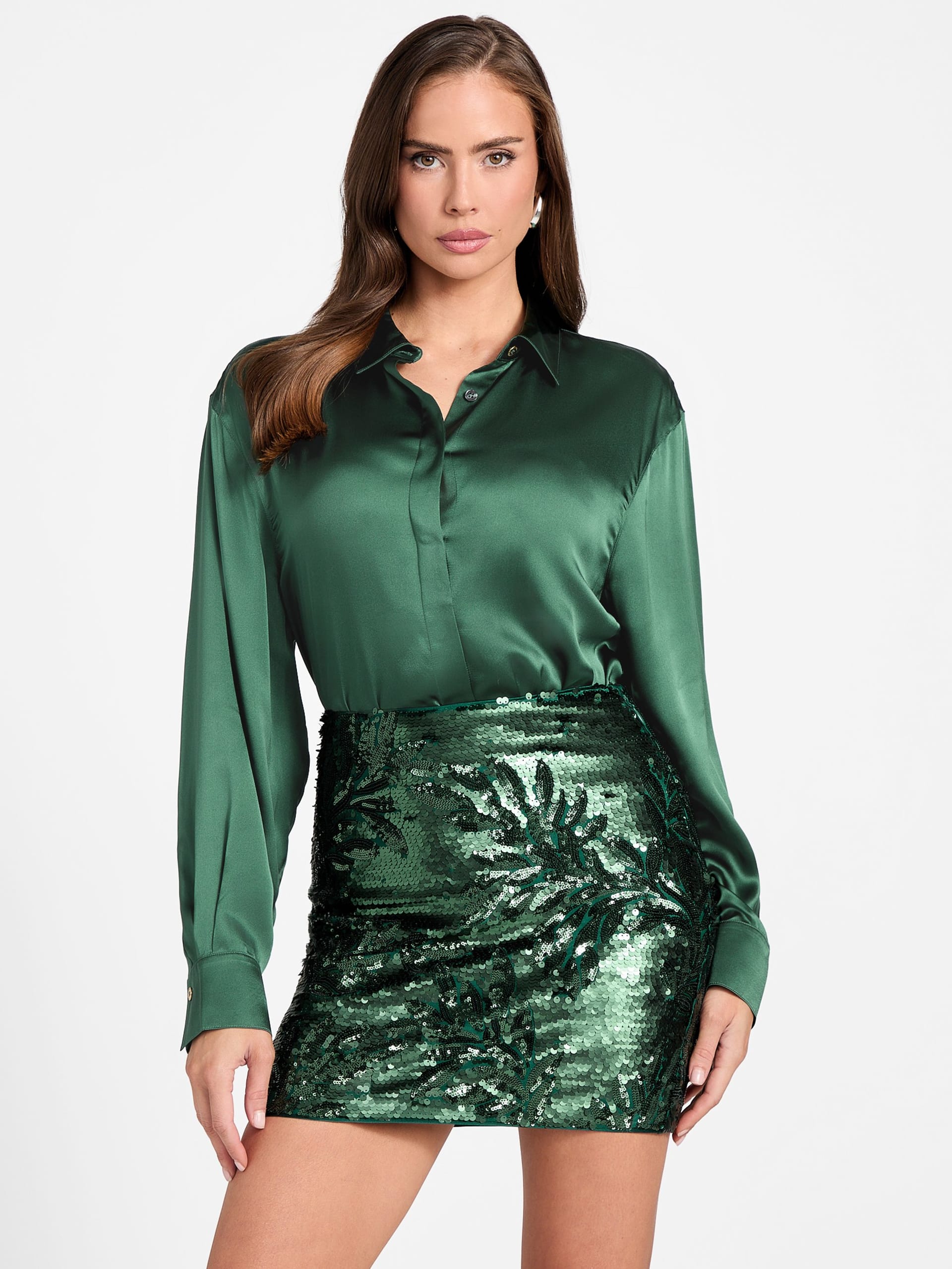 Camisa Elisa de seda oversized