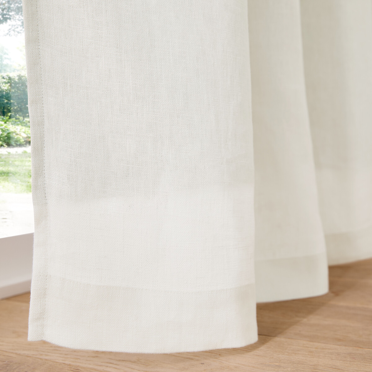 LA REDOUTE INTERIEURS<br>Cortina blackout plissada de linho Elba