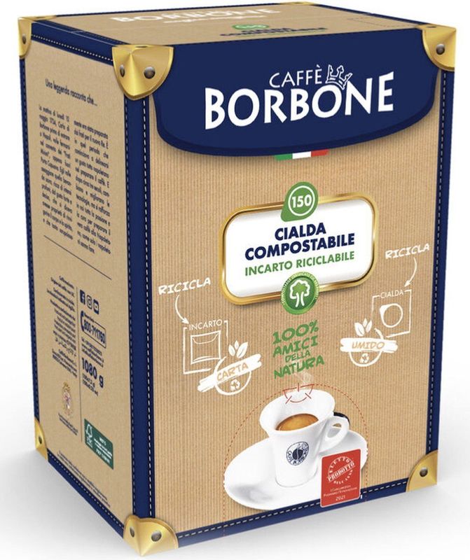 150x ESE Koffiepads - Borbone Rossa / Rood espresso - Made in Italy
