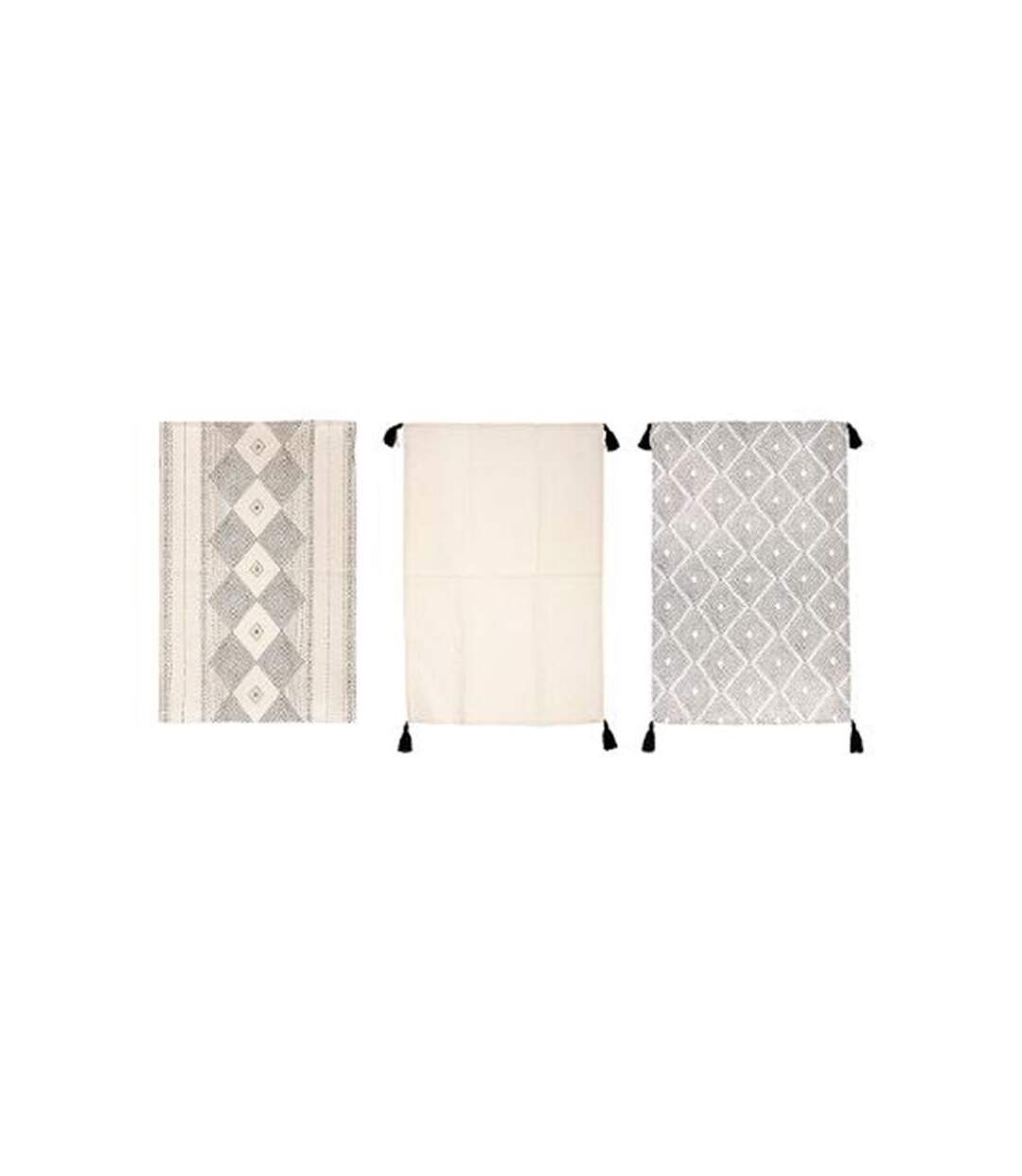Lot de 3 Torchons de Cuisine Oasis 45x70cm Beige