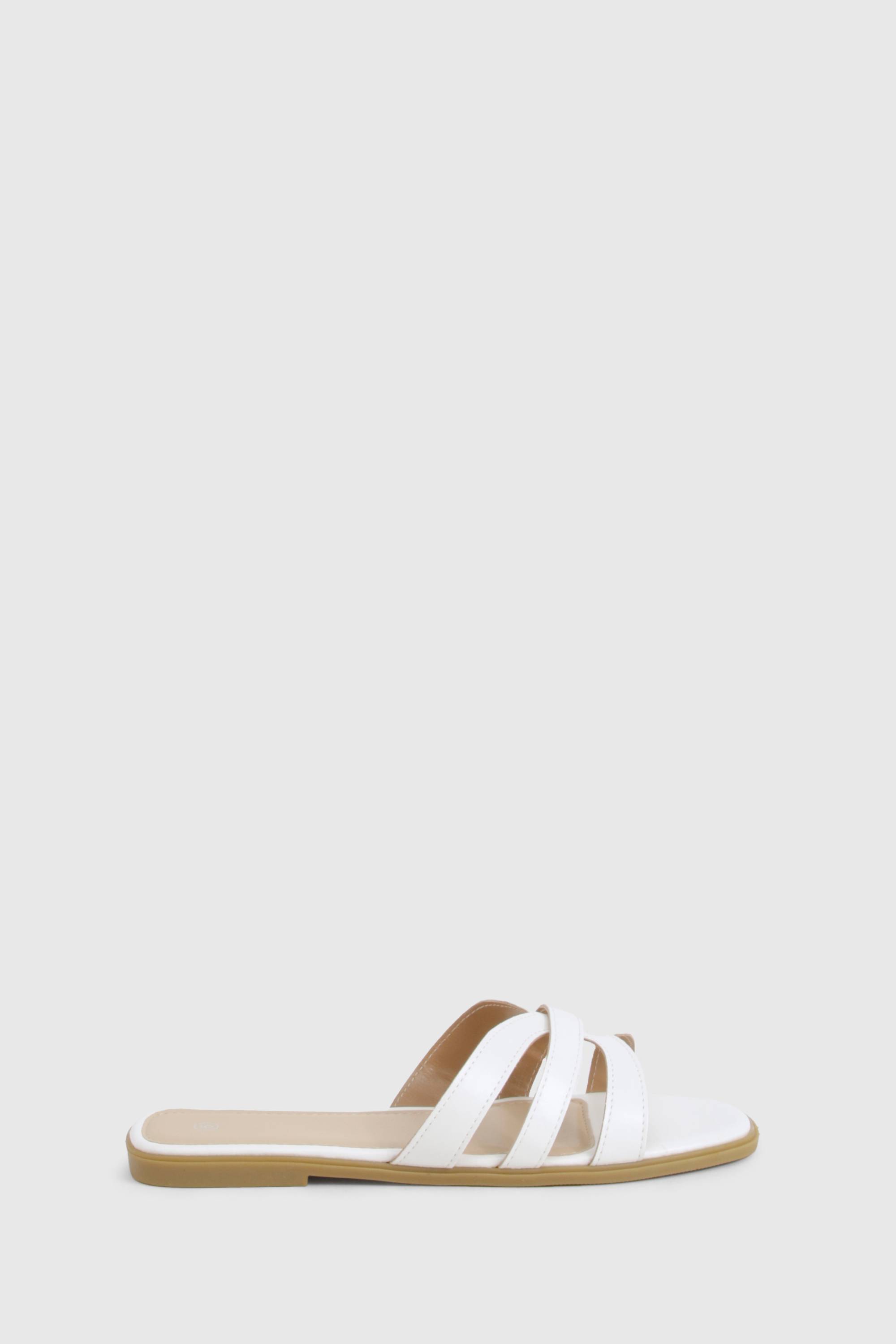 boohoo Sliders à brides croisées pour pieds larges