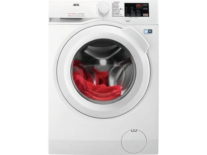 AEG LAVAMAT 6000 Series L6FBA51480 - Vaskemaskine - højde: 85 cm - frontbetjening - 8 kg - 1400 rpm - hvid
